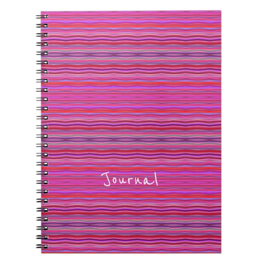 ピンクと紫モダンとおもしろい ノートブック (正面)