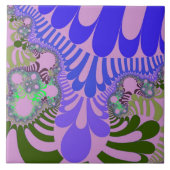 ピンクと紫モダン タイル (正面)