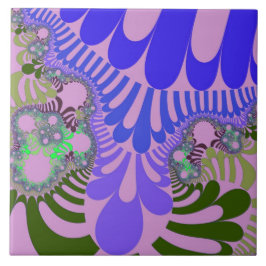 ピンクと紫モダン タイル