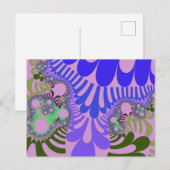 ピンクと紫モダン ポストカード (正面/裏面)