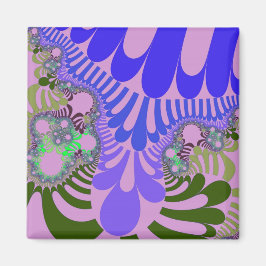 ピンクと紫モダン マグネット