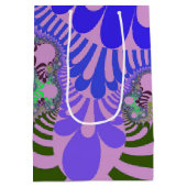 ピンクと紫モダン ミディアムペーパーバッグ (裏面)