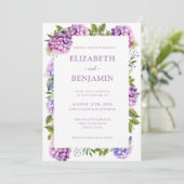 ピンクと紫紫紫紫紫紫紫紫紫水色結婚の 招待状 (スタンド正面)