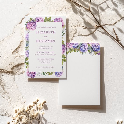 ピンクと紫紫紫紫紫紫紫紫紫水色結婚の 招待状