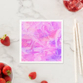 ピンクと紫 スタンダードカクテルナプキン (インサイチュ)