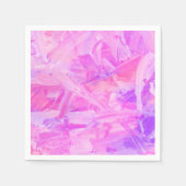 ピンクと紫 スタンダードカクテルナプキン (正面)