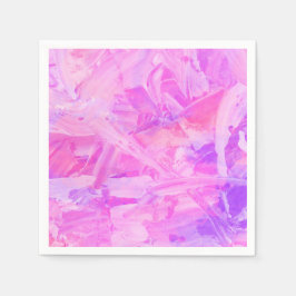 ピンクと紫 スタンダードカクテルナプキン
