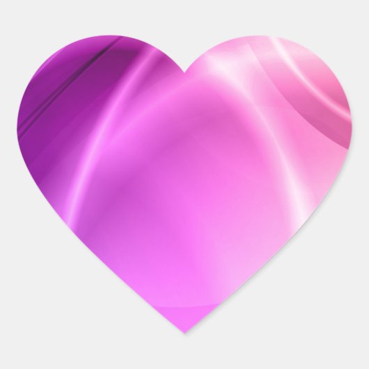 ピンクと紫 ハートシール (正面)