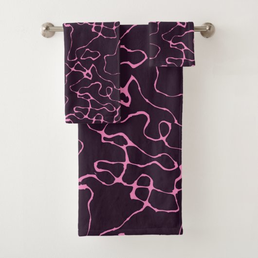ピンクと紫 バスタオルセット (インサイチュ)
