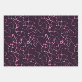 ピンクと紫 ラッピングペーパーシート (正面2)