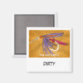 「ピンクと紫」食器洗浄機状態磁石 マグネット (正面/裏面)