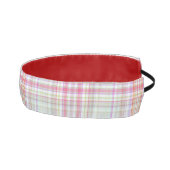 ピンクと緑のおもしろい格子模様、女の子エレガント アスレチックヘッドバンド (右)