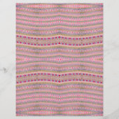 ピンクと緑のかわいらしハートパターンの両面 (正面)