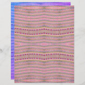 ピンクと緑のかわいらしハートパターンの両面 (正面/裏面)