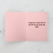 ピンクと緑のアフリカ系アメリカ人女性 カード (内部)