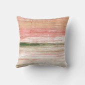 ピンクと緑のアート クッション (裏面)