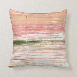 ピンクと緑のアート クッション