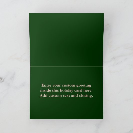 ピンクと緑のクリスマスカードパーソナライズされた写真 シーズンカード