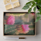 ピンクと緑のサボテンのデクページ紙アリゾナ 薄葉紙 (ギフト)