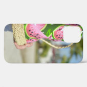 ピンクと緑のスイカが印刷されたバッグ Case-Mate iPhoneケース (裏面 (横))