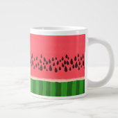 ピンクと緑のスイカ ジャンボコーヒーマグカップ (右)