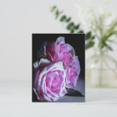 ピンクと緑のバラ 招待状 (スタンド正面)