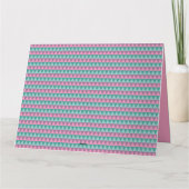 ピンクと緑のパステルカラークリスマスカード カード (裏面)