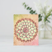 ピンクと緑のフラワースクラップブックジャンクジャーナル (スタンド正面)