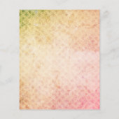 ピンクと緑のフラワースクラップブックジャンクジャーナル (裏面)