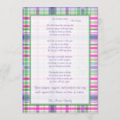 ピンクと緑のプライド記念撮影カード プログラム (裏面)