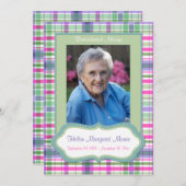 ピンクと緑のプライド記念撮影カード プログラム (正面/裏面)