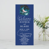 ピンクと緑の三日月結婚式 プログラム (スタンド正面)