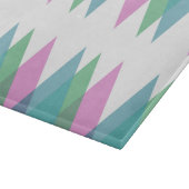 ピンクと緑の三角形 カッティングボード (角)