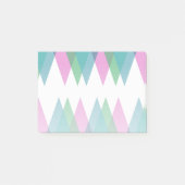 ピンクと緑の三角形 ポストイット (正面)