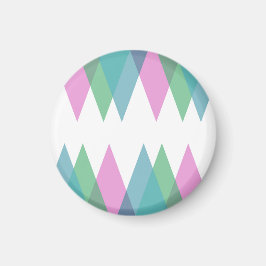 ピンクと緑の三角形 マグネット