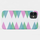 ピンクと緑の三角形 Case-Mate iPhoneケース (裏面(横))