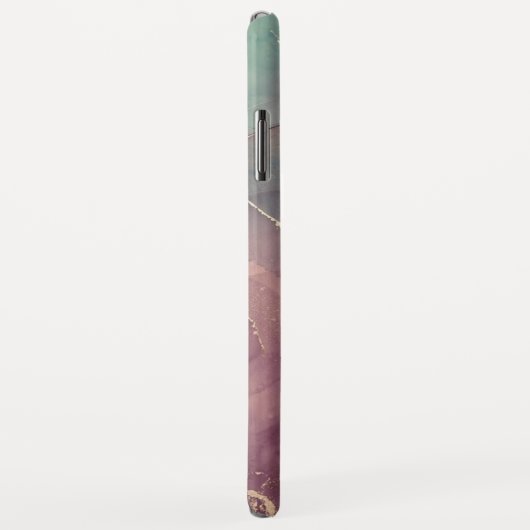 ピンクと緑の大理石ケースメイトiPhoneケース Case-Mate iPhoneケース (裏面/右)