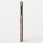 ピンクと緑の大理石ケースメイトiPhoneケース Case-Mate iPhoneケース (裏面/左)