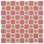 ピンクと緑の幾何モダンタイルパターン ファブリック (見本)