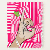 ピンクと緑の愛 プランナー手帳 (裏面)