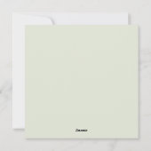 ピンクと緑の水色クリスマスリースカード シーズンカード (裏面)