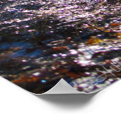 ピンクと緑の氷の森ホット春山道 ポスター (角)