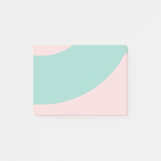 ピンクと緑の渦 ポストイット (正面)