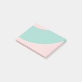 ピンクと緑の渦 ポストイット (アングル)