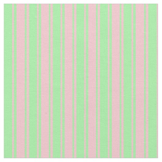 ピンクと緑の色のストライプ ファブリック (クローズアップ)