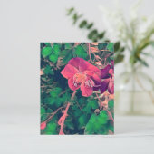 ピンクと緑の花を作る紙工芸品の盛り (スタンド正面)