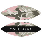 ピンクと緑の迷彩自分の名前をパーソナライズ アメリカンフットボール (パネル)