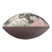 ピンクと緑の迷彩自分の名前をパーソナライズ アメリカンフットボール (回転90)