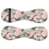 ピンクと緑の迷彩自分の名前をパーソナライズ ソフトボール (パネル)