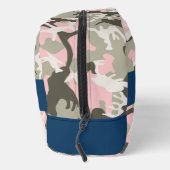 ピンクと緑の迷彩自分の名前をパーソナライズ ドップキット (右)